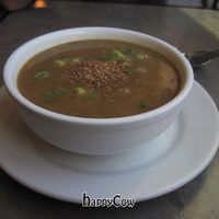 Amazing soup. at Shangri-La Vegan - Linden in Oakland