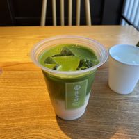 Double strength iced matcha latte with oat milkk  at Maccha House - 抹茶館 金沢ひがし茶屋街 in Kanazawa