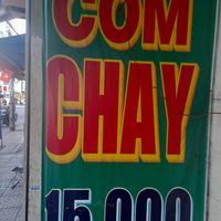 Sign outside at Cơm chay Diệu Thảo in Ho Chi Minh City