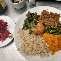 Meal from the buffet at Pino Negro in Bogota