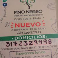 Flyer from October 2025 at Pino Negro in Bogota