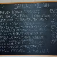 Current menu at Vegasi 08/12/25 at vegasi in Altea