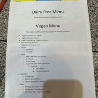 Vegan menu  at Chuy's  in Addison