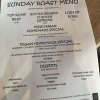 Sunday menu August 19 at The Old Firehouse in Exeter