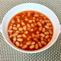 Baked beans  at Nine7One in Dubai