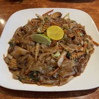 Rum and lime cilantro noodles with tofu  at Pandan Room in Hackettstown