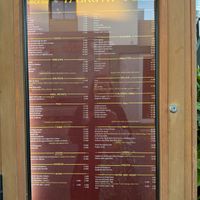 Menu board at A Gruta in Alvor