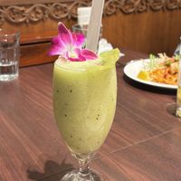 Coconut kiwi smoothie  at Jasmine Thai  in Tokyo