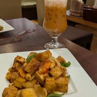 Peanuts sauce with tofu at Jasmine Thai  in Tokyo