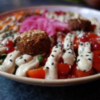 Rainbow Falafel (vegan) at EDEN in Saarbrucken