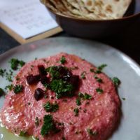 Pink Hummus (vegan) at EDEN in Saarbrucken