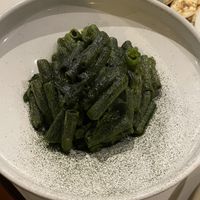 Warrigal greens, sugar snap and river mint pasta  at Smith & Daughters in Collingwood