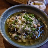 Vegan paesan garlic onion bean dip at Smith & Daughters in Collingwood