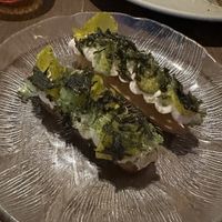 Churros, whipped taramasalata, posh cucumbers  at Smith & Daughters in Collingwood