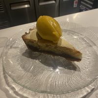 Hazelnut cheesecake with mango sorbet   at Smith & Daughters in Collingwood