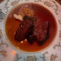 Brisket. Bit of a miss. Strange bitter flavour and maybe a little too garlicky. Seitan could have been more shreddy at Smith & Daughters in Collingwood