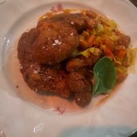 Lions Mane mushroom -amazing chicken like texture. at Smith & Daughters in Collingwood