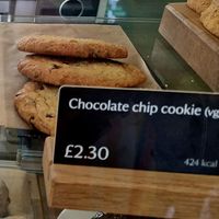 Chocolate chip cookie at National Trust Lydford Gorge Tea Rooms in Okehampton