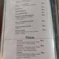 Menu food 1 at BG+ in Rio De Janeiro