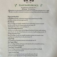 Vegan menu   at Piper Down Pub in Salt Lake City