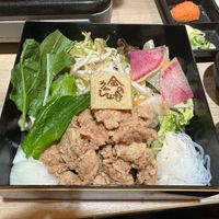 Veggies and soy meat for shabu shabu  at Shabu-Shabu & Lamb Shabu Kinnome – Shinjuku in Tokyo