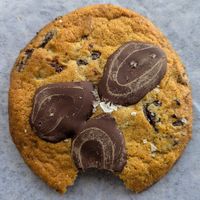 chocolate chip cookie (after one bite) at Universal Studios - Frosty Moon in Orlando