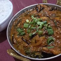 Vegan Kale Aur Baingan at Spice Zone Indian Restaurant in Cheyenne
