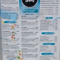 Menu at The Snug in Mojacar
