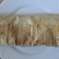 Curried chickpea wrap at The Snug in Mojacar
