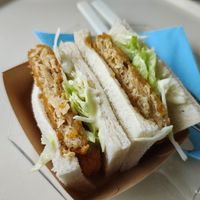 Vish Sando (vegane Variante) at Coffee House – Cat's Eye (Katzenauge) in Kassel