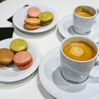 Macarons & Coffee at Damyel - Rue des Rosiers in Paris
