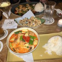 vegan math seman curry (got more veggies added to it for free). mild spice level.   at Mutter in Berlin