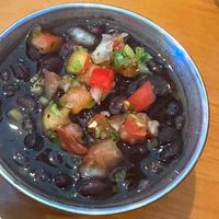 Black beans + pico  at Lupe Tortilla in Irving