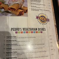 Menu   at Pedros Tacos & Tequila Bar in Semmes