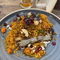 Roasted cauliflower biryani   at The Sprig in Isle Of Skye
