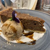 Pecan pie with Guinness icecream  at The Sprig in Isle Of Skye