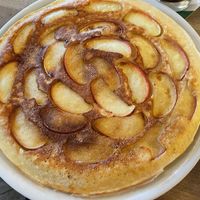 Apfelpfannkuchen mit Zimt und Zucker  at Cafe Malik in Muenster