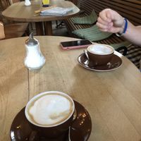 Soya milk cappuccino  at Cafe Malik in Muenster