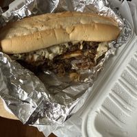 Philly Cheeze Steak  at Flame on Vegan in Springfield