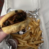 Pulled “pork"  at Flame on Vegan in Springfield