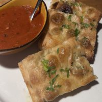 Romesco sauce + bread   at Nui Italian Restaurant in Waikoloa