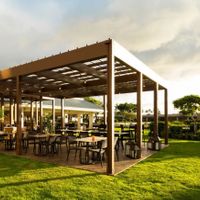 Outdoor eating area   at Nui Italian Restaurant in Waikoloa