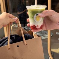 matcha strawberry  at Giardino Paris｜Pâtisserie & Café in Paris