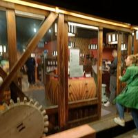 Front of store (blurry, it was dark) at Kanjyukuya - 甲州ほうとう 完熟屋 河口湖店 in Yamanashi