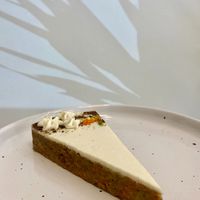 Vegan carrot cake at Kávébab Kávézó  in Budapest