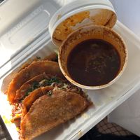 Our birria tacos at Jajaja Mexicana  in Union City