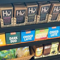 Vegan chocolate bars from Tcho and Hu at SFO - Gateside Market - T1 in San Francisco