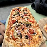 vegetable pizzaa  at Spisa Pizza in Stockholm
