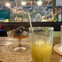 Orange - Apple - Ginger juice!    at Sabio Infante in Barcelona