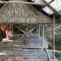 Outside hang-out spot  at Yên Homestay & Vegan Macrobiotic in Hoi An